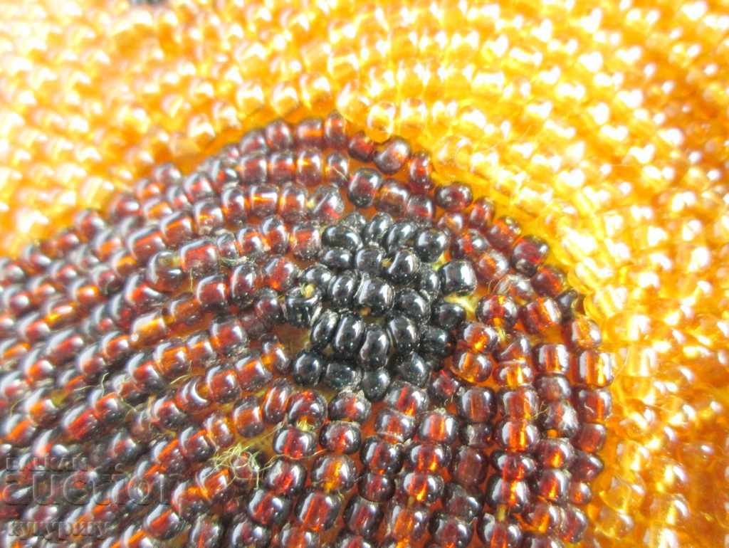 An old beaded purse wallet-shaped beaded beads - 7