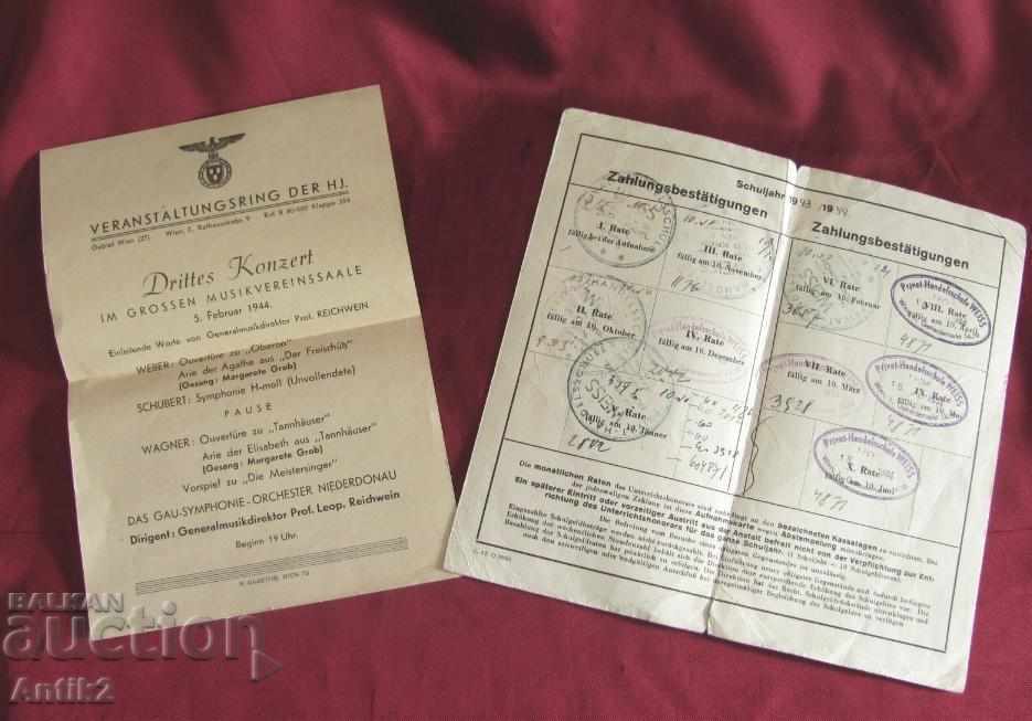 1944god. Programul de concerte al celui de-al doilea război mondial Germania cu preț 150.00 BGN | € 76.69