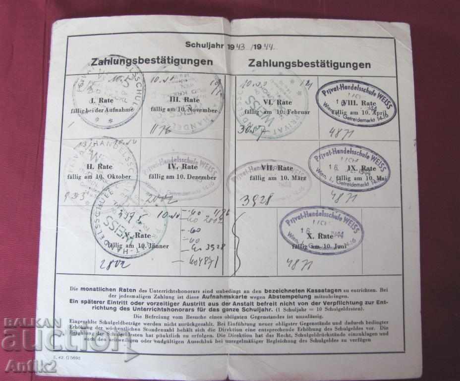 Licitație 1944god. Programul de concerte al celui de-al doilea război mondial Germania