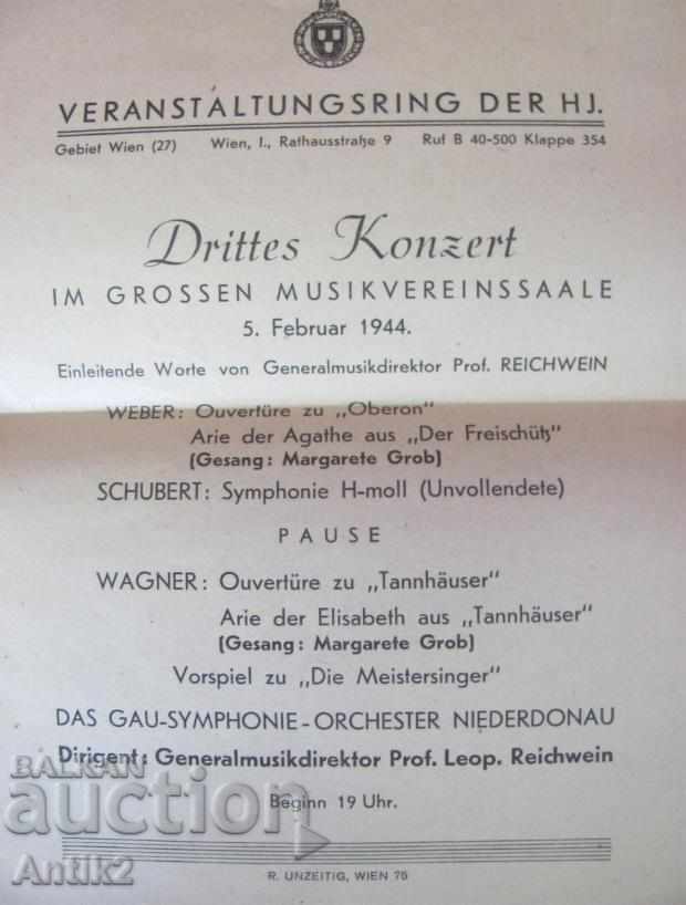 1944god. Programul de concerte al celui de-al doilea război mondial Germania - 5
