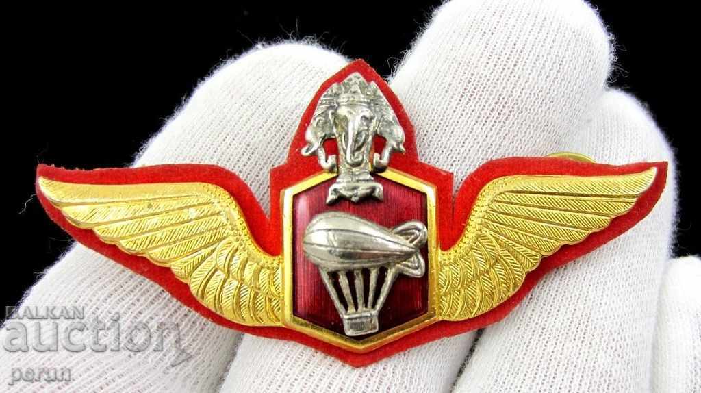 Auction  THAILAND-AIRFORCE-PARACHUTE INSIGNIA-PARACHUTISTS-ORIGINAL