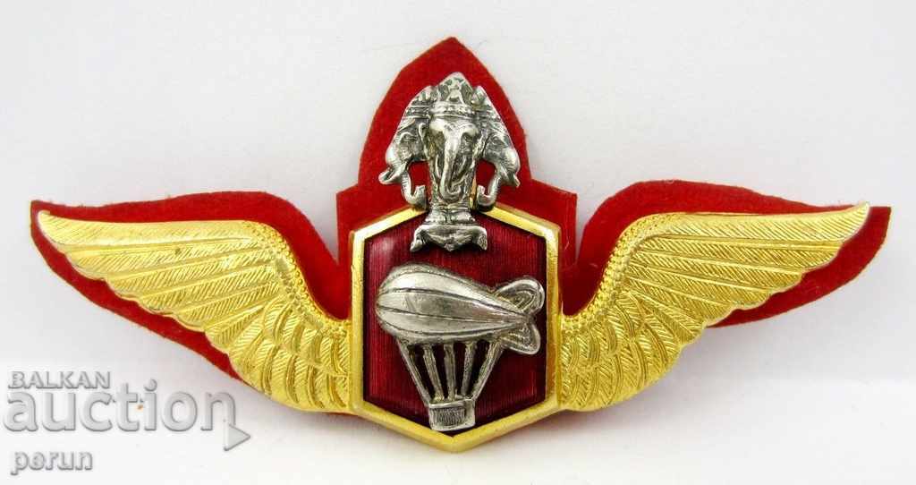 Delivery of THAILAND-AIRFORCE-PARACHUTE INSIGNIA-PARACHUTISTS-ORIGINAL