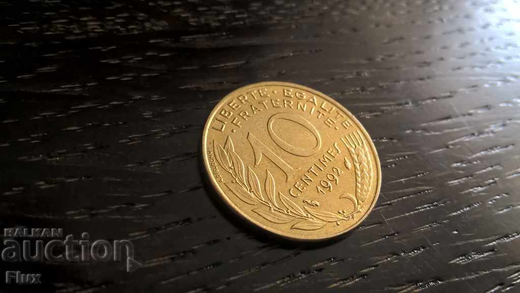 Moneda - Franța - 10 centimetri 1992.