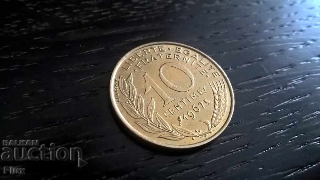 Coin - France - 10 cents 1967