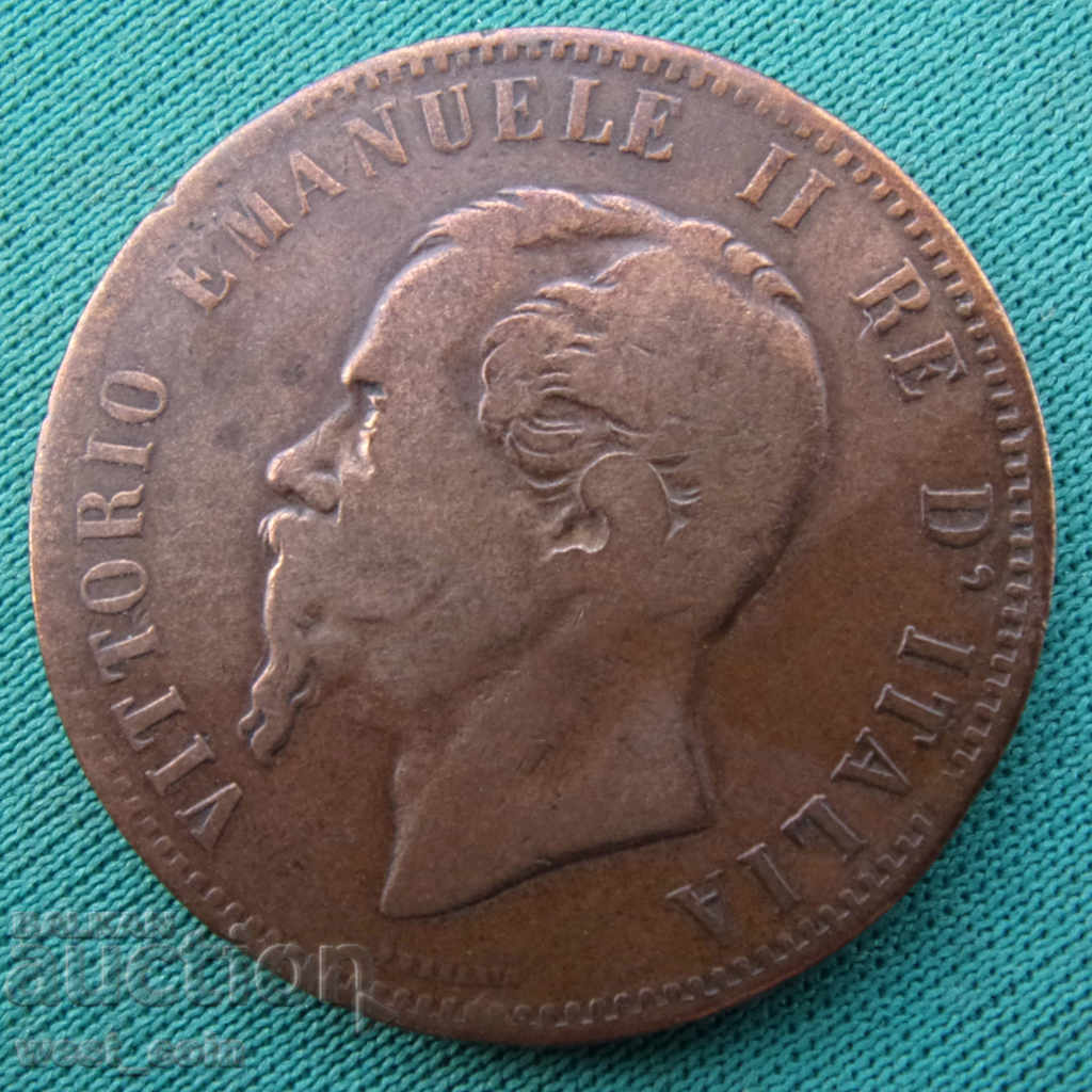 Italy 10 Centessimi 1866 Sliced in Birmingham with price € 2.63 | 5.14 BGN