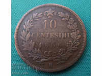 Italy 10 Centessimi 1866 Sliced in Birmingham