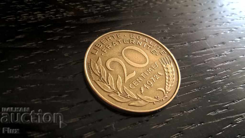 Coin - Γαλλία - 20 εκατοστά 1972
