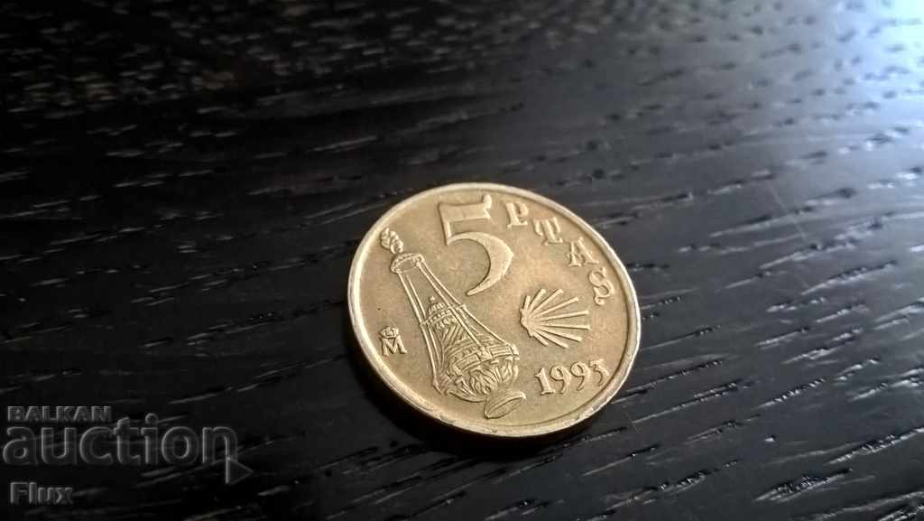 Moneda - Spania - 5 pesetas 1993.