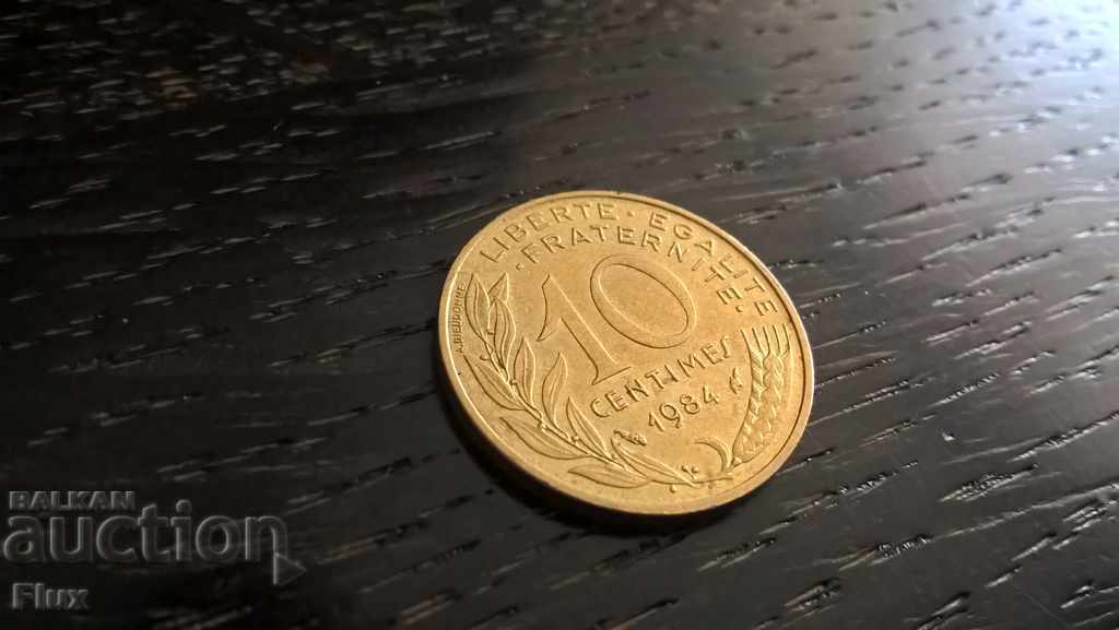 Moneda - Franța - 10 cenți 1984.