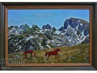 Landscape from Green Ridge, Malyovishki borders, painting, painting