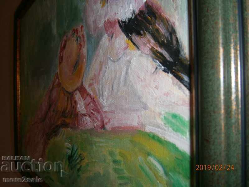 PICTURE 2 LADIES - RENOOR REPRODUCTION - Oil on canvas - 5