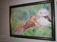 PICTURE 2 LADIES - RENOOR REPRODUCTION - Oil on canvas