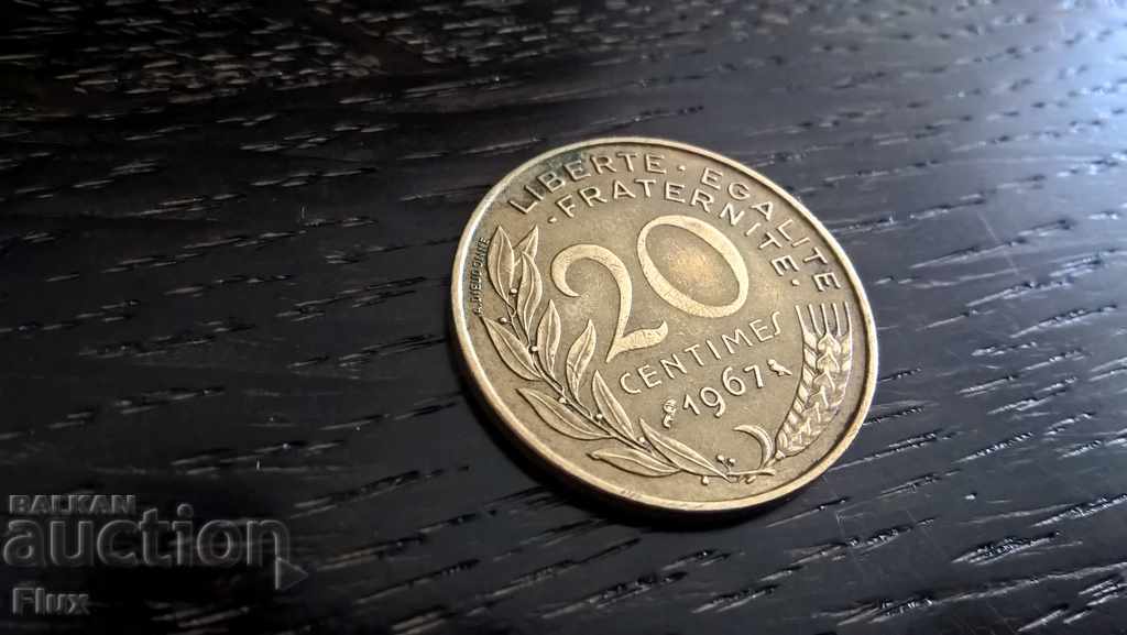 Coin - Γαλλία - 20 εκατοστά 1967