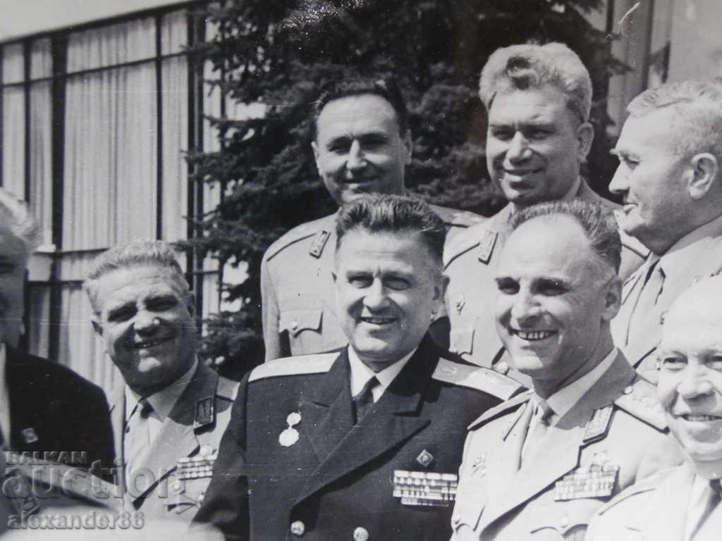 Delivery of Leonid Brezhnev, Gen. Zahari Zahariev, Gen. Semerdzhiev, Gen. Simov Delivery of Leonid Brezhnev, Gen. Zahari Zahariev, Gen. Semerdzhiev, Gen. Simov