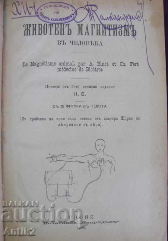 1896. Book Spiritism, Magnetism, Hypnosis