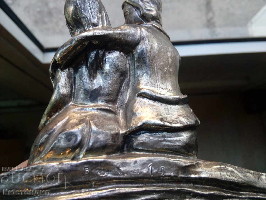 ITALIAN GOLDEN ART SILVER PLATED STATUETTE - 5 ITALIAN GOLDEN ART SILVER PLATED STATUETTE - 5