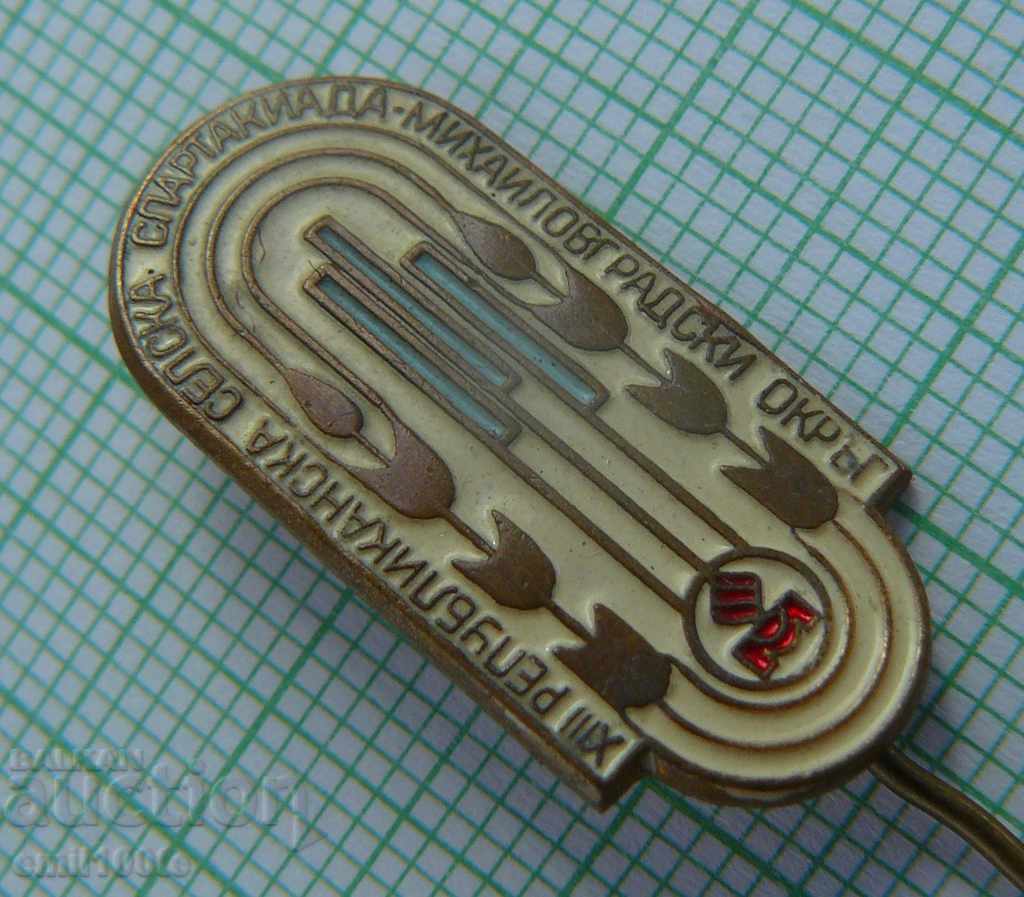 Delivery of Badge - Republican Village Spartakiáda Mihaylovgrad Delivery of Badge - Republican Village Spartakiáda Mihaylovgrad