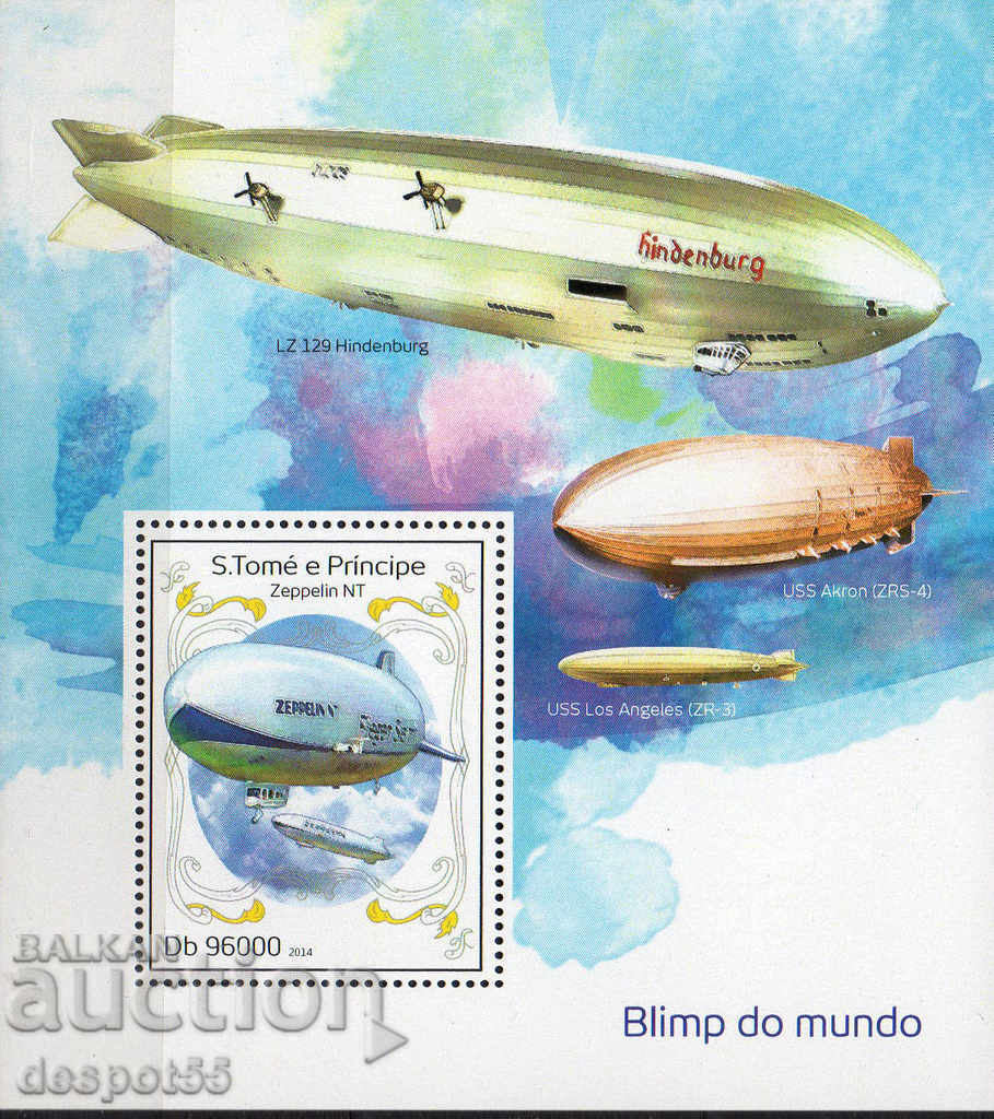 2014. São Tomé și Príncipe. Transport - Zeppelinurile lumii.