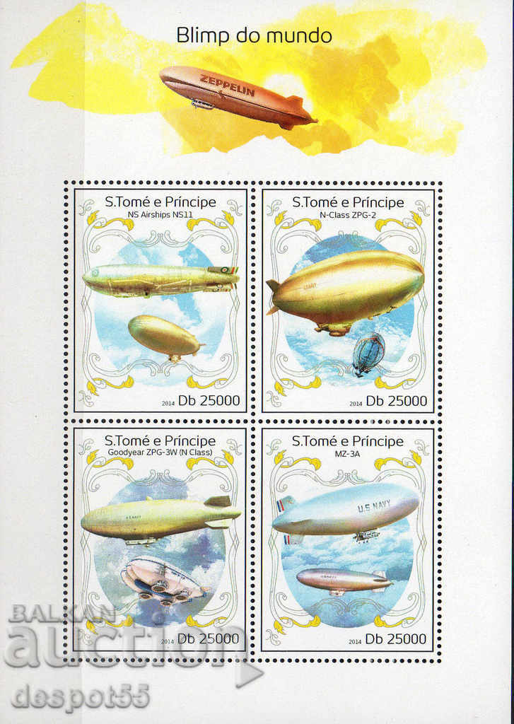 2014. São Tomé and Príncipe. Transport - The Zeppelins of the World.