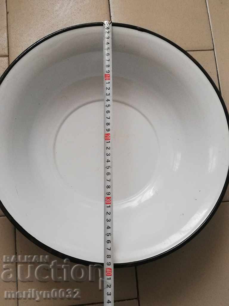 Enameled bowl basin with enamel from the mouth of the Bulgarian People's Republic - 6 Enameled bowl basin with enamel from the mouth of the Bulgarian People's Republic - 6