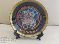 Decorative plate from Mongolia
