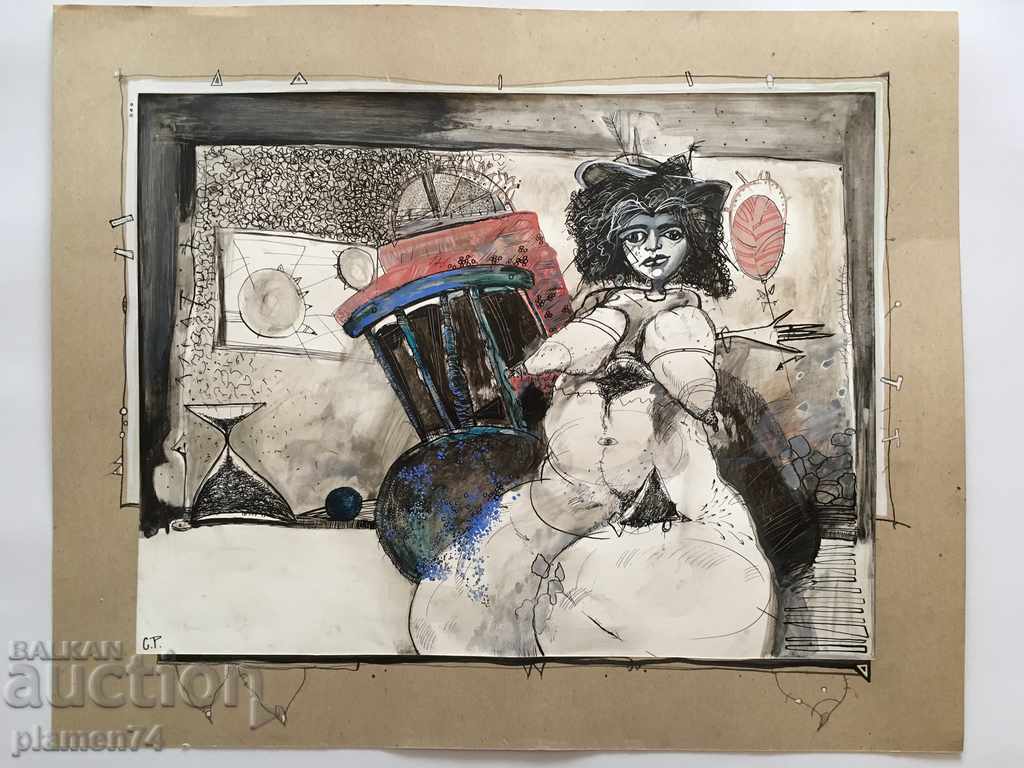 Drawing - ALONE - 5