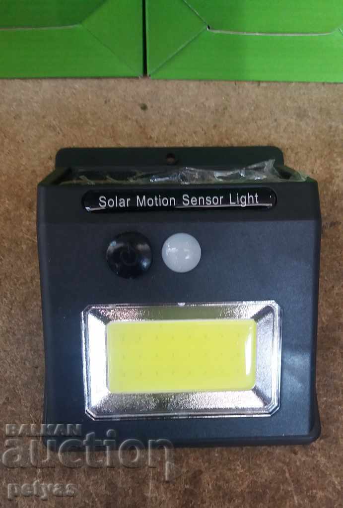 Solar, LED Lamp-Wall Mounting + PIR Motion Sensor 10w with price 13.00 BGN | € 6.65