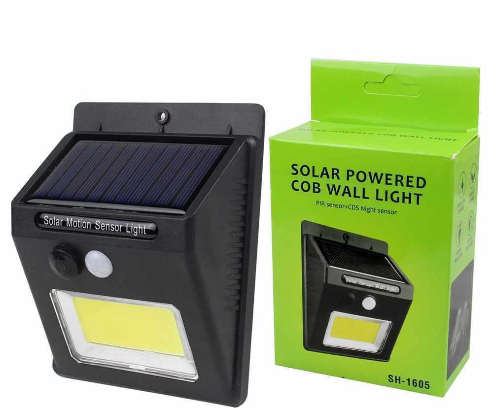 Auction  Solar, LED Lamp-Wall Mounting + PIR Motion Sensor 10w
