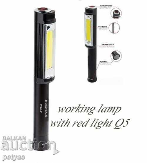Аварийна LED Лампа OR-Q5 COB , работна, сервизна