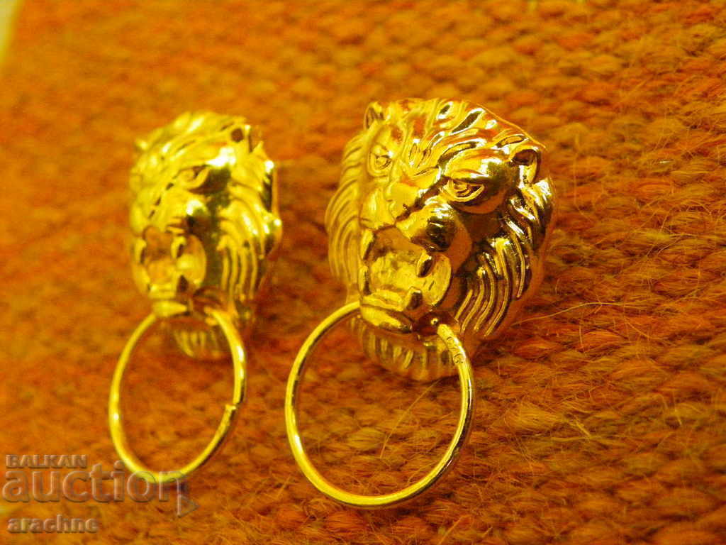 Аукцион Позлатени сребърни обици Аукцион Позлатени сребърни обици