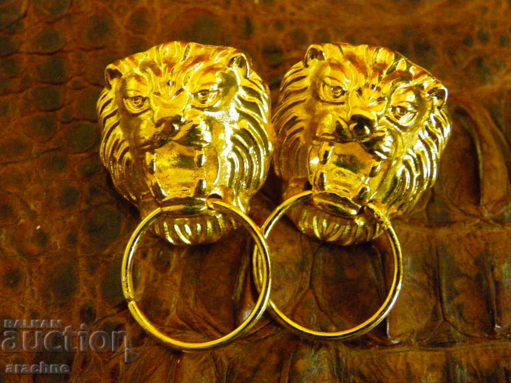 Cercei din argint placat cu aur