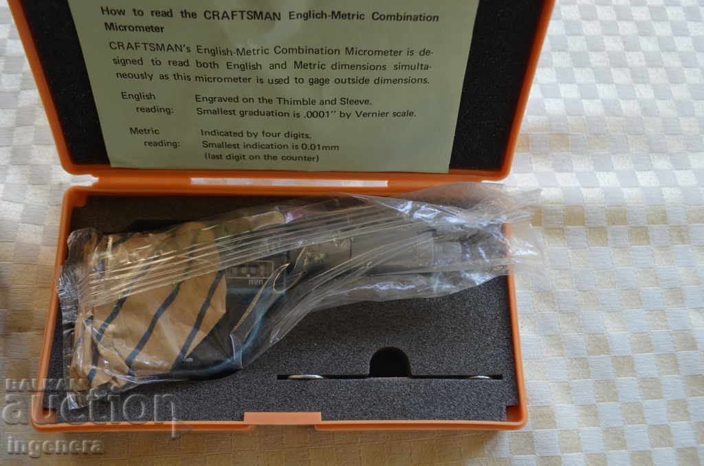 Delivery of MICROMETER NEW ORIGINAL