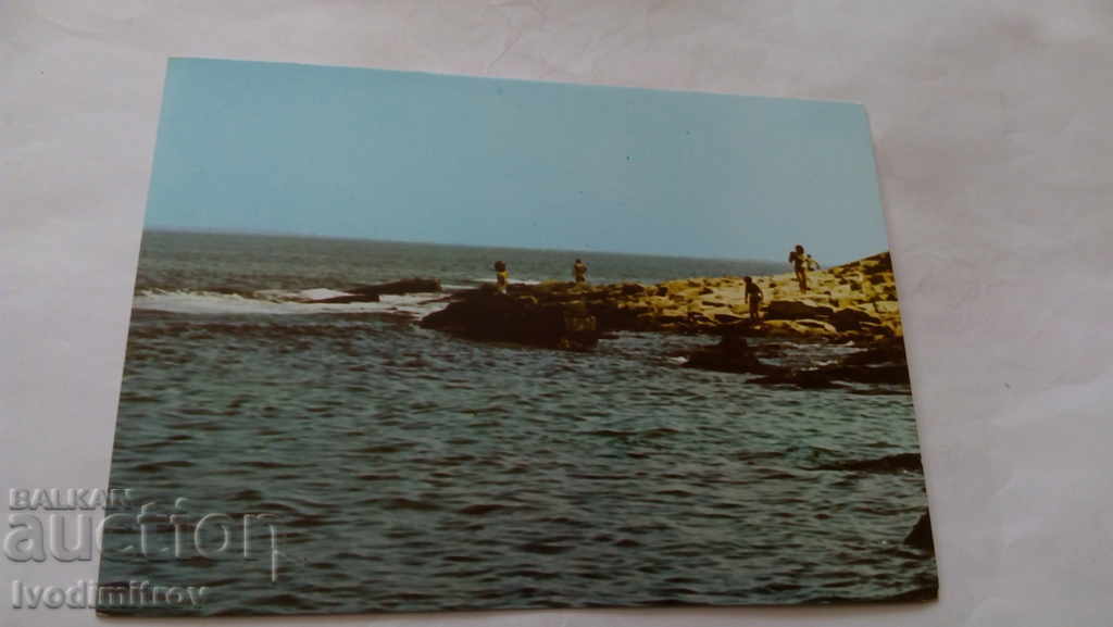 Пощенска картичка Черноморец Скали 1984