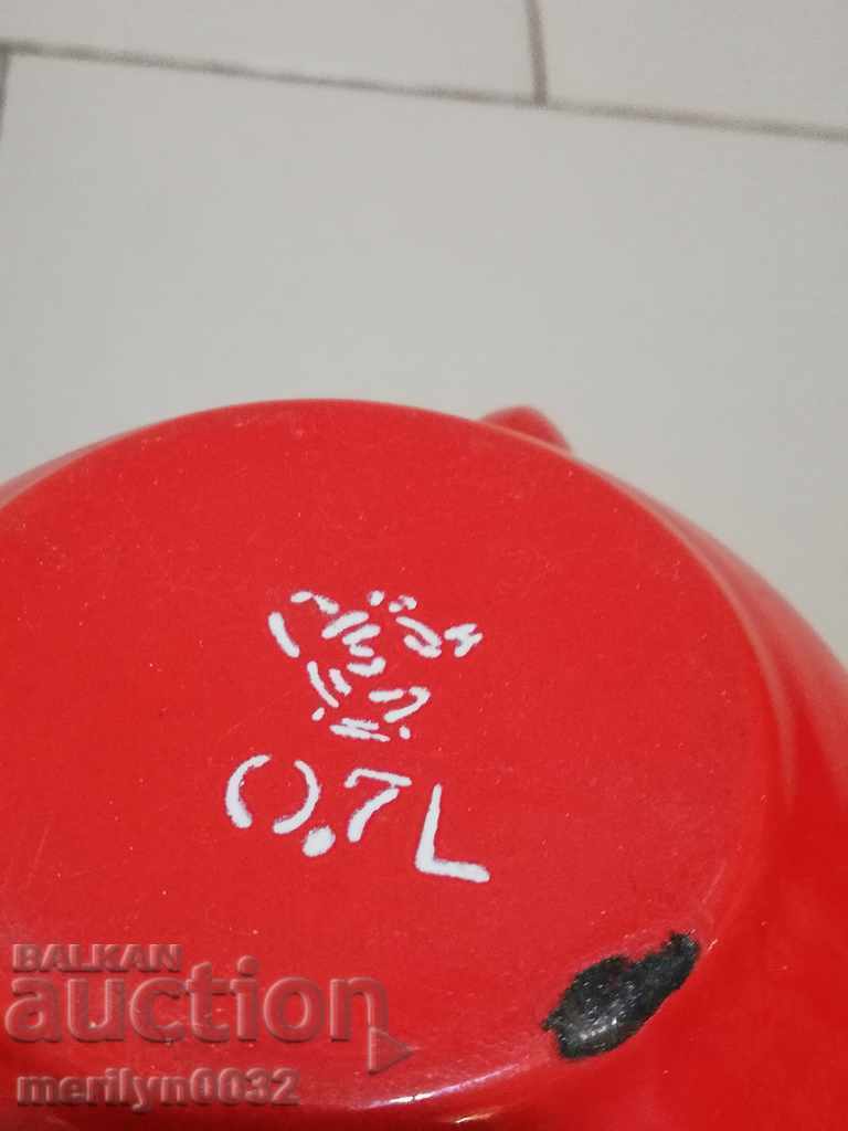 Enamel teapot, enamel bowl - 5 Enamel teapot, enamel bowl - 5