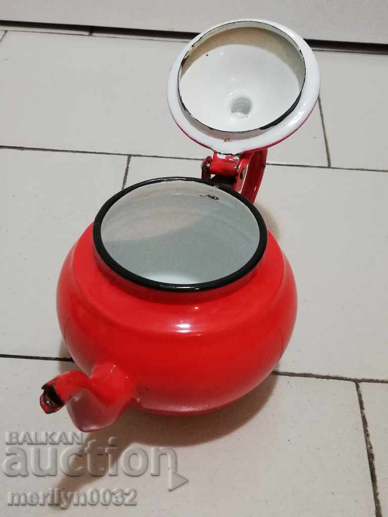 Enamel teapot, enamel bowl - 6 Enamel teapot, enamel bowl - 6