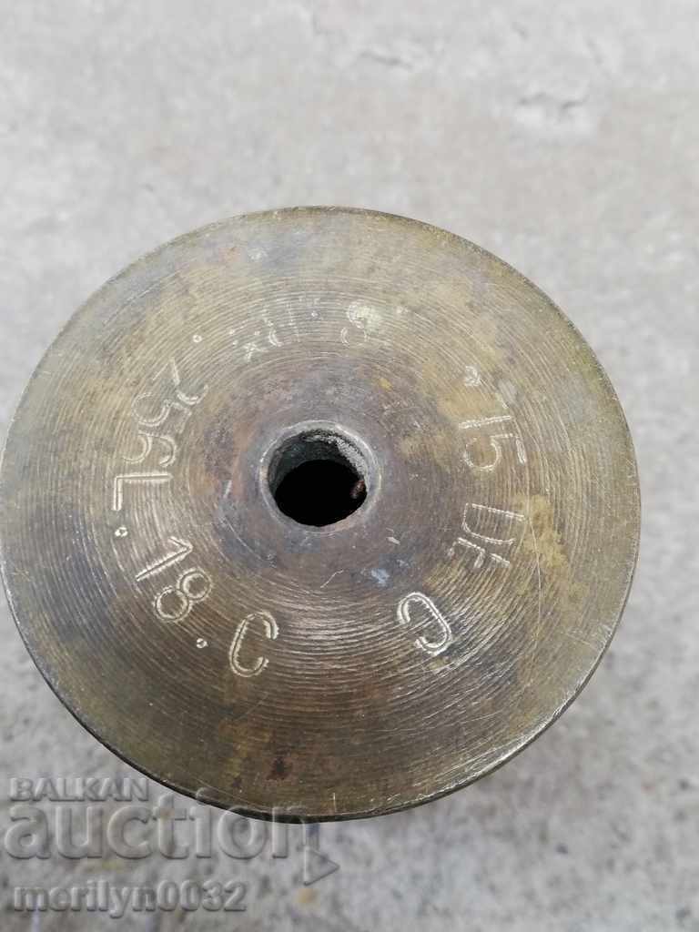 Delivery of Old shell casing from a World War II (WW2) shell Delivery of Old shell casing from a World War II (WW2) shell