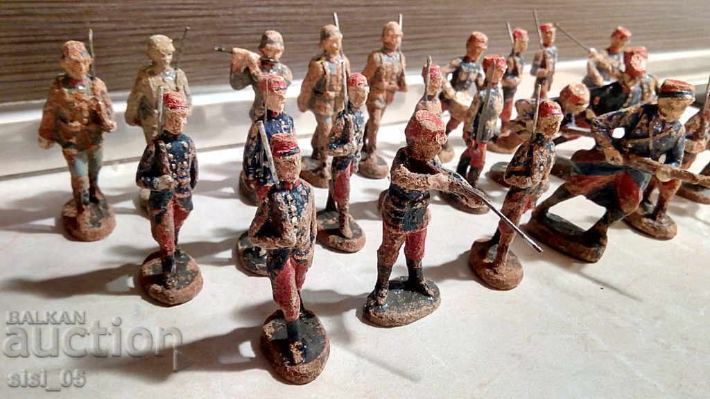 Auction Figures soldiers Elastolin Germany Elastolin Grmany 23 pcs. Auction Figures soldiers Elastolin Germany Elastolin Grmany 23 pcs.