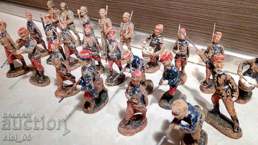 Figures soldiers Elastolin Germany Elastolin Grmany 23 pcs. - 6 Figures soldiers Elastolin Germany Elastolin Grmany 23 pcs. - 6