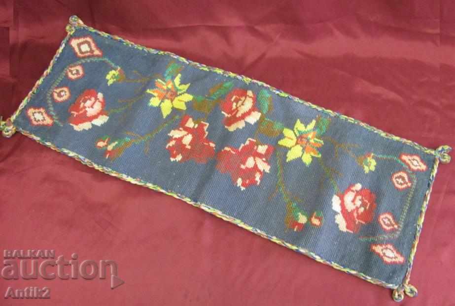 19c. handmade embroidered tablecloth, chalkboard, paperback