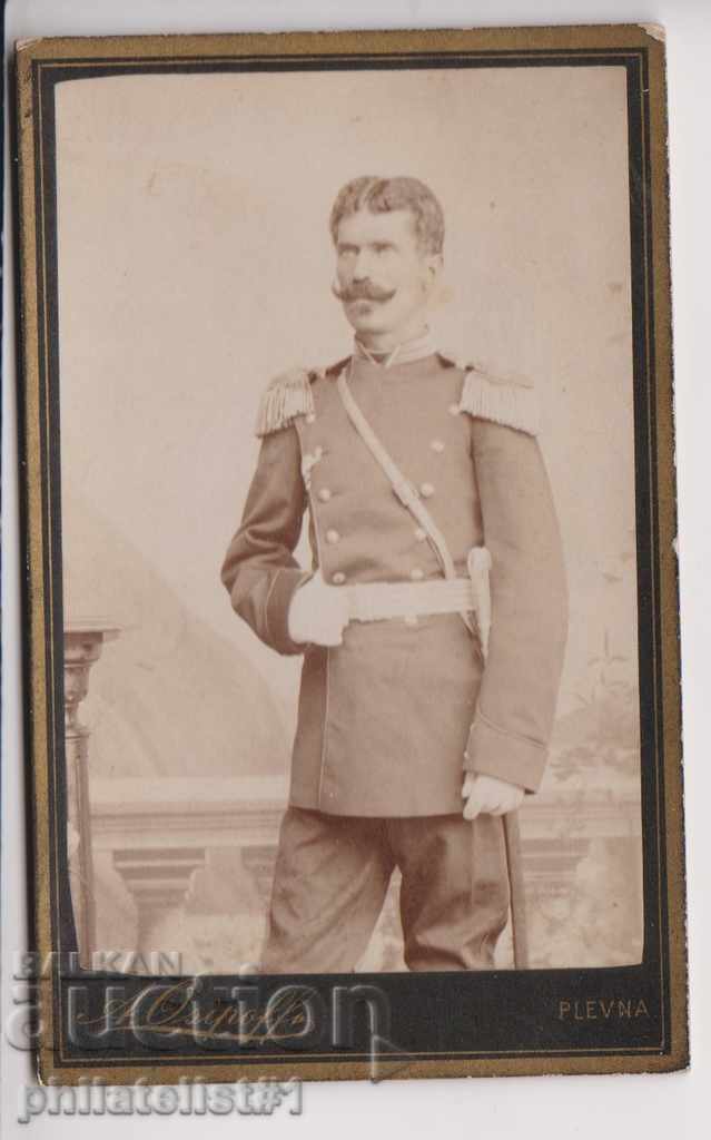 Old Card CDV (circa 1890) MILITARY UNIFORM, SABIA, 9