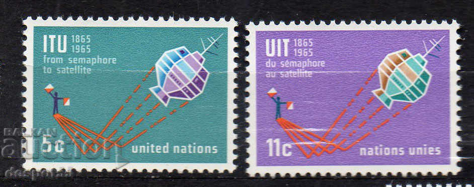 1965. UN-New York. 100 years I.T.U.