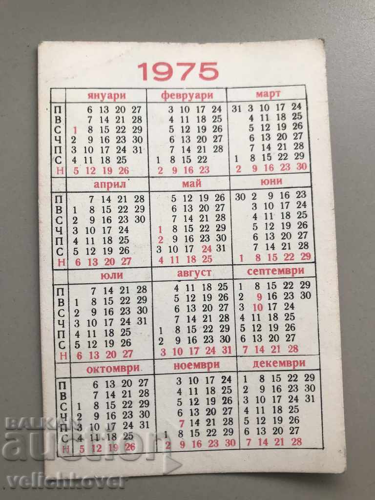 25119 Bulgaria calendar State lottery 1975 with price 2.00 BGN | € 1.02 25119 Bulgaria calendar State lottery 1975 with price 2.00 BGN | € 1.02