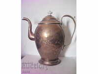 Old brass kettle