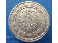 Germany 20 Pfennig 1887 D RR Rare UNC