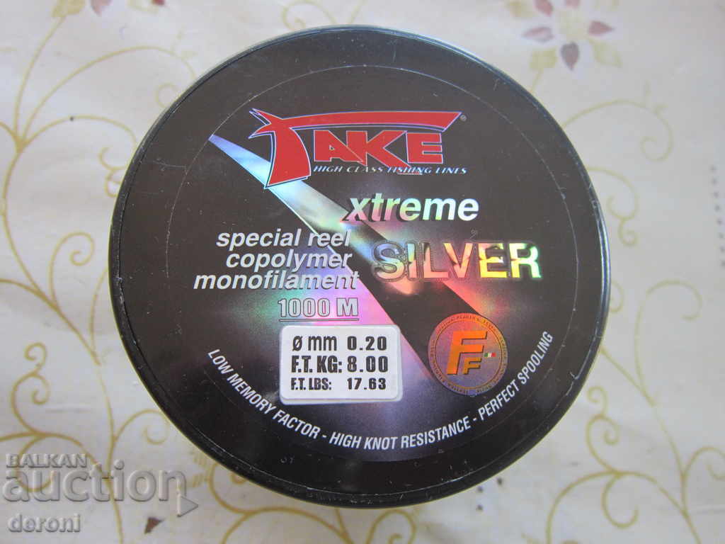 Auction  A great new fishing reel with fiber