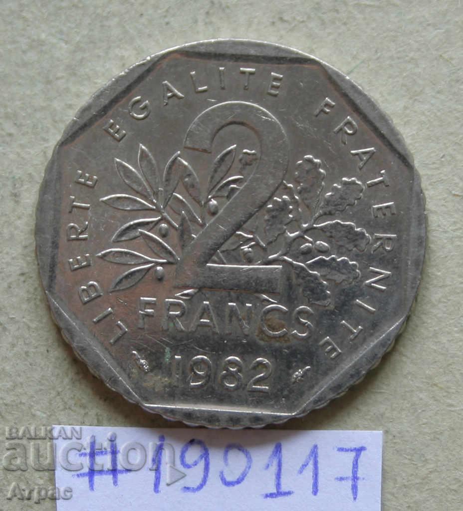 2 франка 1982 Франция