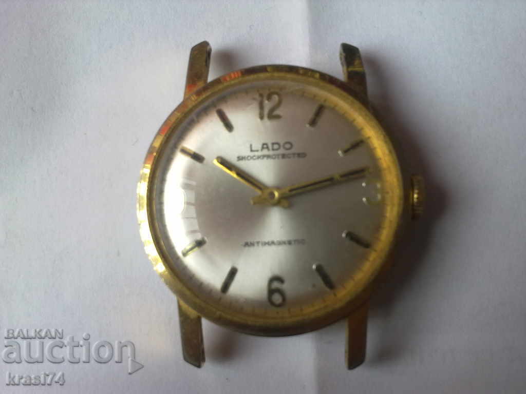 Επίχρυσο ρολόι LADO
