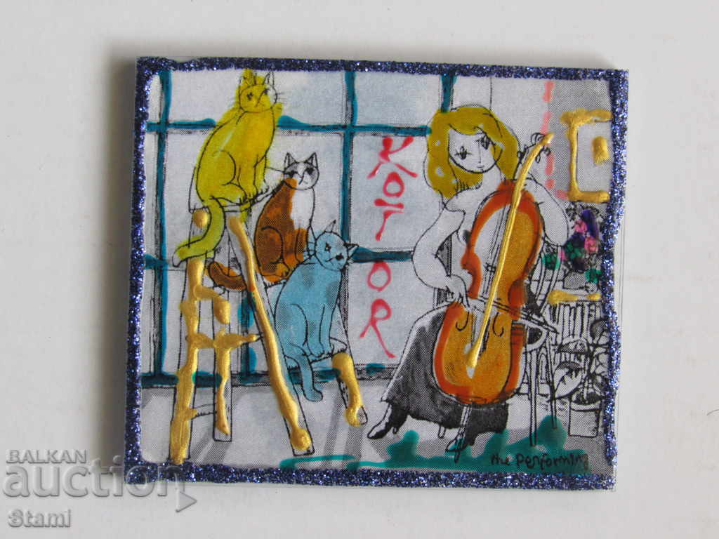 Auction Authentic hand-painted magnet from Montenegro, series-55 Auction Authentic hand-painted magnet from Montenegro, series-55