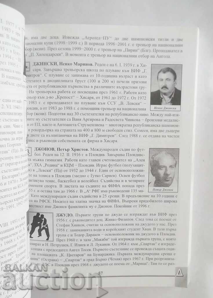 Delivery of Elite Plovdiv Sport (Names, Events, Facts) 2001 Delivery of Elite Plovdiv Sport (Names, Events, Facts) 2001