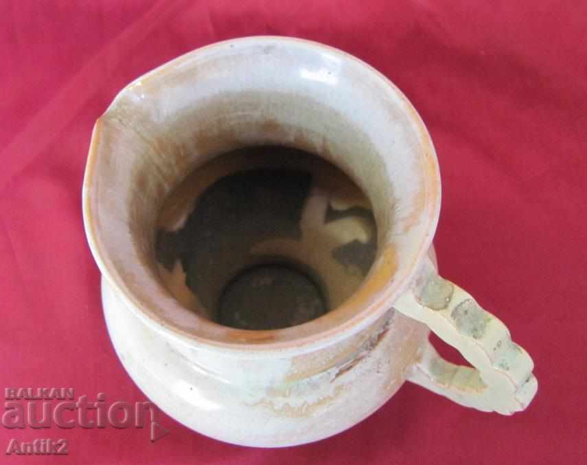 Auction  50s Ceramic Author Cane, Signed